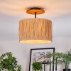 Granja Deckenleuchte 35 cm Naturfarben, Schwarz, 1-flammig