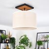 Bassagoda Deckenleuchte 35 cm Naturfarben, Schwarz, 1-flammig