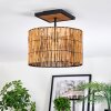 Cando Deckenleuchte 35 cm Naturfarben, Schwarz, 1-flammig