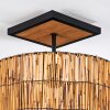 Cando Deckenleuchte 35 cm Naturfarben, Schwarz, 1-flammig