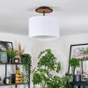Bassagoda Deckenleuchte 35 cm Naturfarben, Schwarz, 1-flammig