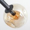 Ripoll Deckenleuchte Glas 15 cm Bernsteinfarben, Rauchfarben, 10-flammig