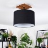 Bassagoda Deckenleuchte 35 cm Naturfarben, Schwarz, 1-flammig