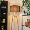 Flemming Stehleuchte 50 cm Naturfarben, Schwarz, 1-flammig