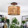 Cando Deckenleuchte 35 cm Naturfarben, Schwarz, 1-flammig