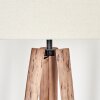 Flemming Stehleuchte 50 cm Naturfarben, Schwarz, 1-flammig