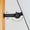 Venor Stehleuchte 28 cm Braun, Naturfarben, Schwarz, 1-flammig