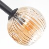 Ripoll Deckenleuchte Glas 15 cm Bernsteinfarben, 10-flammig