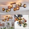 Koyoto Deckenleuchte Glas 15 cm Blau, Gold, Grün, Klar, Kupferfarben, 10-flammig