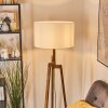 Flemming Stehleuchte 50 cm Naturfarben, Schwarz, 1-flammig