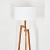 Flemming Stehleuchte 50 cm Naturfarben, Schwarz, 1-flammig