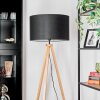 Flemming Stehleuchte 50 cm Naturfarben, Schwarz, 1-flammig