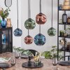 Ripoll Hängeleuchte Glas 15 cm, 20 cm Blau, Grün, Kupferfarben, 6-flammig