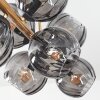 Koyoto Deckenleuchte Glas 15 cm Gold, Schwarz, 8-flammig