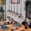 Koyoto Pendelleuchte Glas 15 cm Naturfarben, Schwarz, 5-flammig