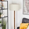Flemming Stehleuchte 50 cm Naturfarben, Schwarz, 1-flammig
