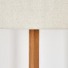 Flemming Stehleuchte 50 cm Naturfarben, Schwarz, 1-flammig