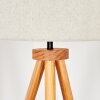 Flemming Stehleuchte 50 cm Naturfarben, Schwarz, 1-flammig