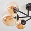 Chehalis Deckenleuchte Glas 10 cm, 12 cm, 15 cm Bernsteinfarben, 6-flammig