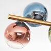Koyoto Deckenleuchte Glas 15 cm Gold, Schwarz, 8-flammig