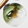 Koyoto Deckenleuchte Glas 15 cm Gold, Schwarz, 8-flammig
