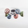 Chehalis Deckenleuchte Glas 15 cm Blau, Grün, Klar, Kupferfarben, 6-flammig