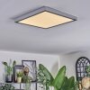 Finsrud Deckenpanel LED Silber, 1-flammig