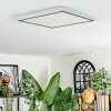 Finsrud Deckenpanel LED Silber, 1-flammig