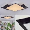 Barullu Deckenpanel LED Schwarz, Weiß, 1-flammig