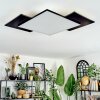 Barullu Deckenpanel LED Schwarz, Weiß, 1-flammig