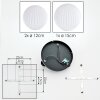Chehalis Deckenleuchte Glas 12 cm, 15 cm Weiß, 3-flammig