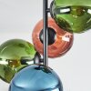 Gastor Deckenleuchte Glas 15 cm Blau, Grün, Kupferfarben, 4-flammig