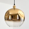 Ripoll Hängeleuchte Glas 30 cm Gold, 1-flammig