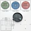 Chehalis Deckenleuchte Glas 12 cm, 15 cm Blau, Grün, Kupferfarben, 3-flammig