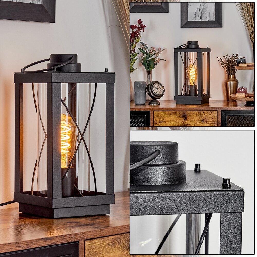 Karan Tischleuchte Schwarz, 1-flammig main product photo