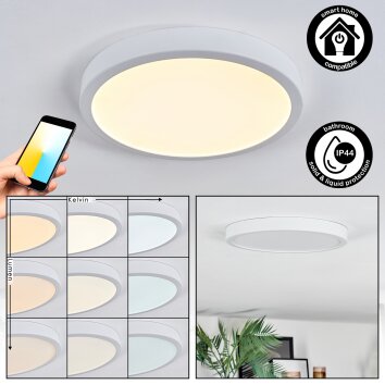 Finsrud Deckenpanel LED Weiß, 1-flammig