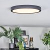 Finsrud Deckenpanel LED Schwarz, 1-flammig