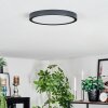 Finsrud Deckenpanel LED Schwarz, 1-flammig