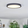 Finsrud Deckenpanel LED Schwarz, 1-flammig