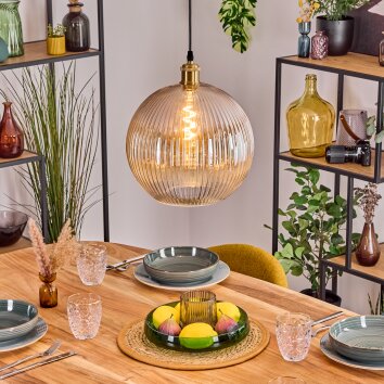 Koyoto Hängeleuchte Glas 30 cm Gold, 1-flammig