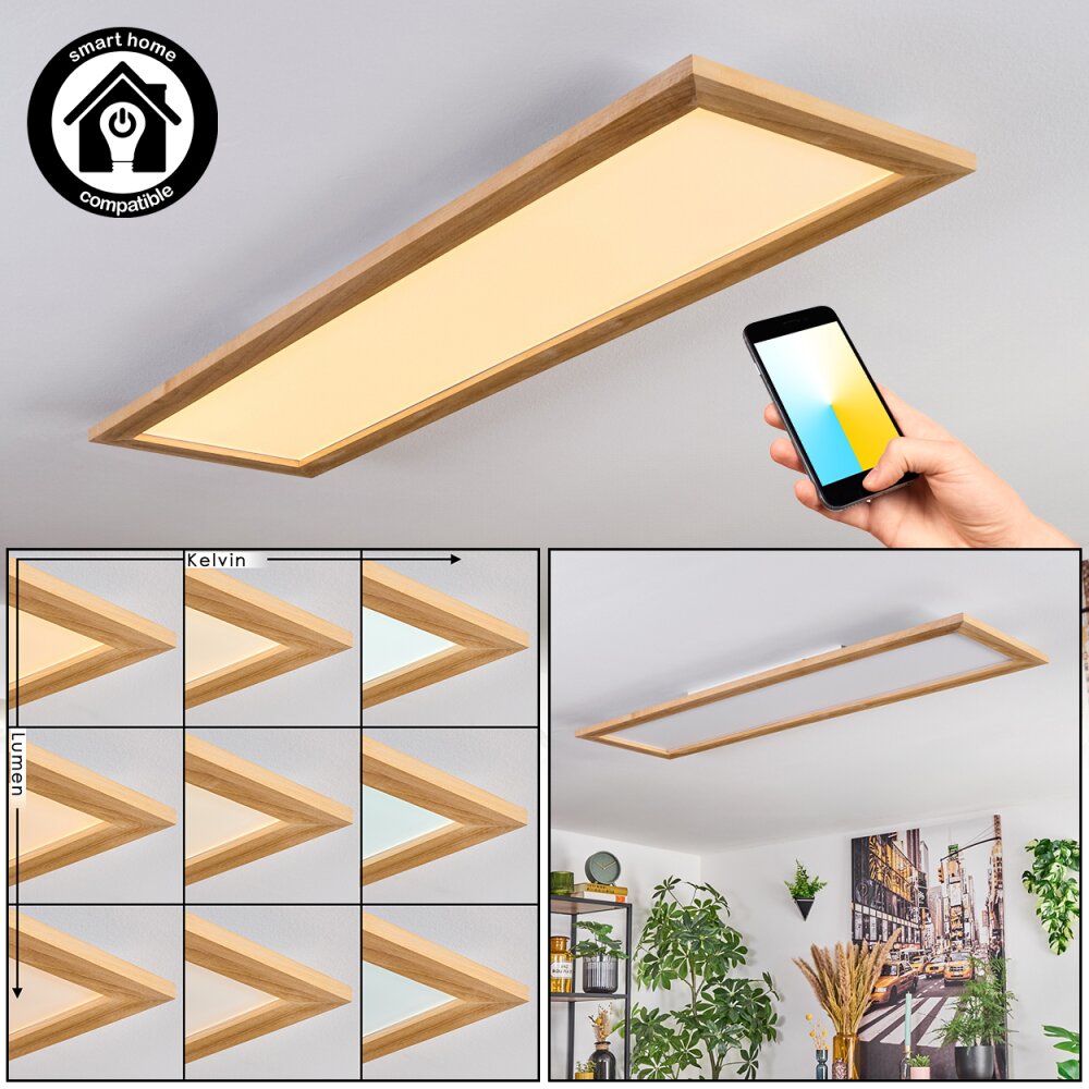 Belan Deckenpanel LED Naturfarben, Weiß, 1-flammig main product photo