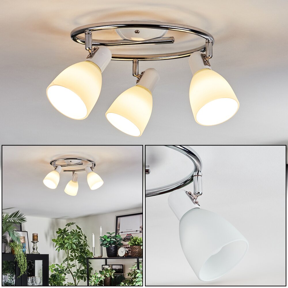 Starkeryd Deckenleuchte Chrom, Weiß, 3-flammig main product photo