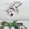Danil Deckenleuchte LED Nickel-Matt, 4-flammig