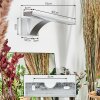 Zaire Spiegelleuchte LED Chrom, Silber, 1-flammig, Bewegungsmelder