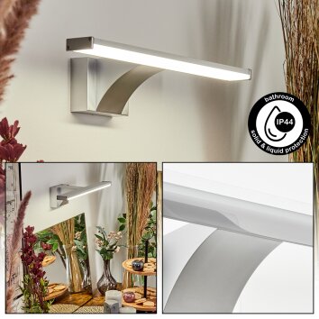 Zaire Spiegelleuchte LED Chrom, Silber, 1-flammig, Bewegungsmelder Zaire Spiegelleuchte LED Chrom, Silber, 1-flammig, Bewegungsmelder