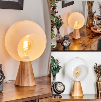 Velmo Tischleuchte LED Naturfarben, 1-flammig Velmo Tischleuchte LED Naturfarben, 1-flammig