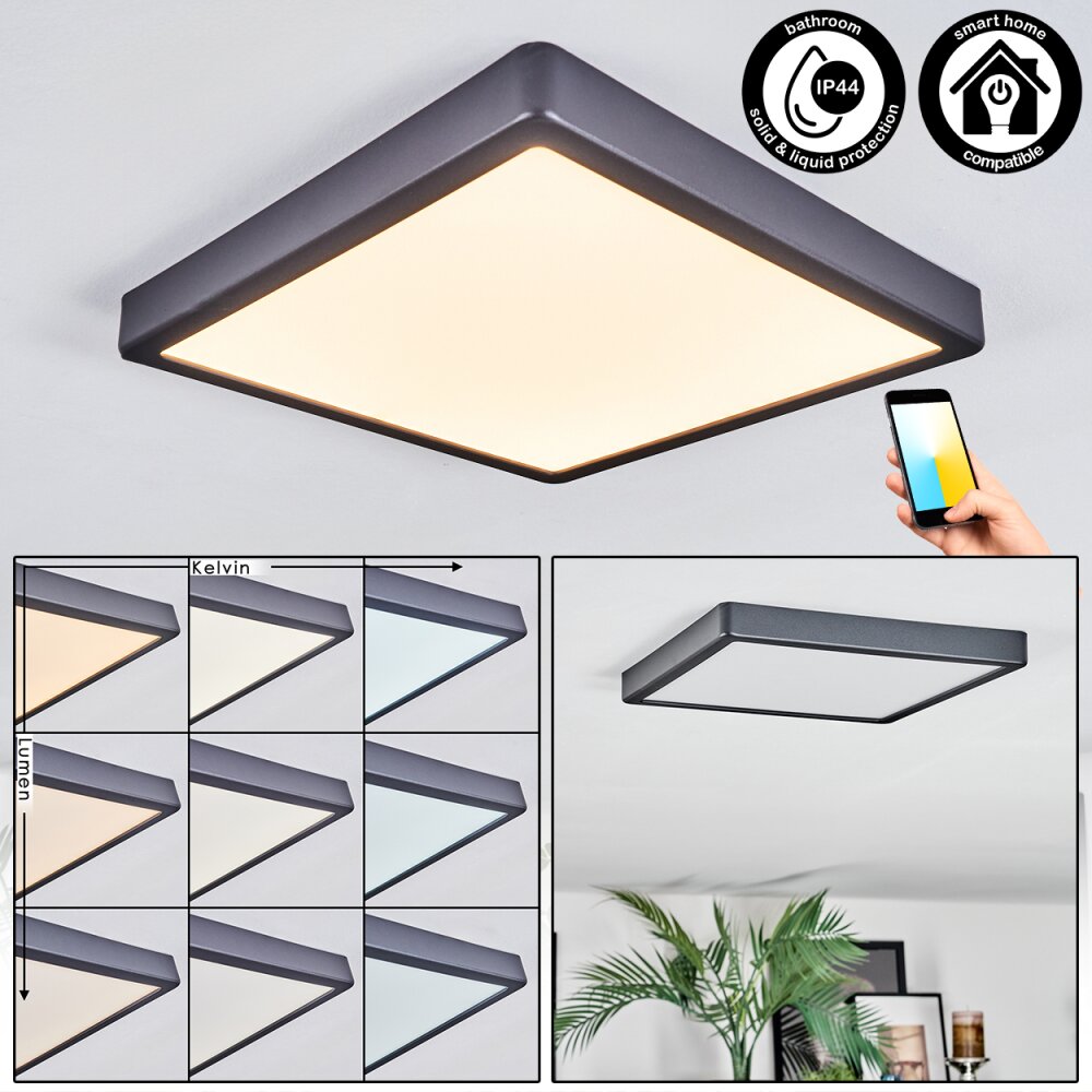 Finsrud Deckenpanel LED Schwarz, 1-flammig main product photo