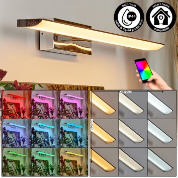Banek Spiegelleuchte LED Chrom, 1-flammig, Farbwechsler Banek Spiegelleuchte LED Chrom, 1-flammig, Farbwechsler