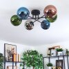 Gastor Deckenleuchte Glas 15 cm Blau, Chrom, Grün, Kupferfarben, Rauchfarben, 6-flammig