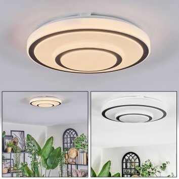 Borin Deckenleuchte LED Grau, Weiß, 1-flammig Borin Deckenleuchte LED Grau, Weiß, 1-flammig